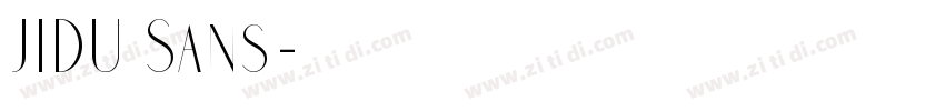 JIDU Sans字体转换